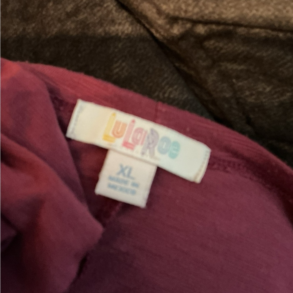 LuLaRoe Women's XL Maroon Long Sleeve Cardigan Sweater - Picture 5 of 12